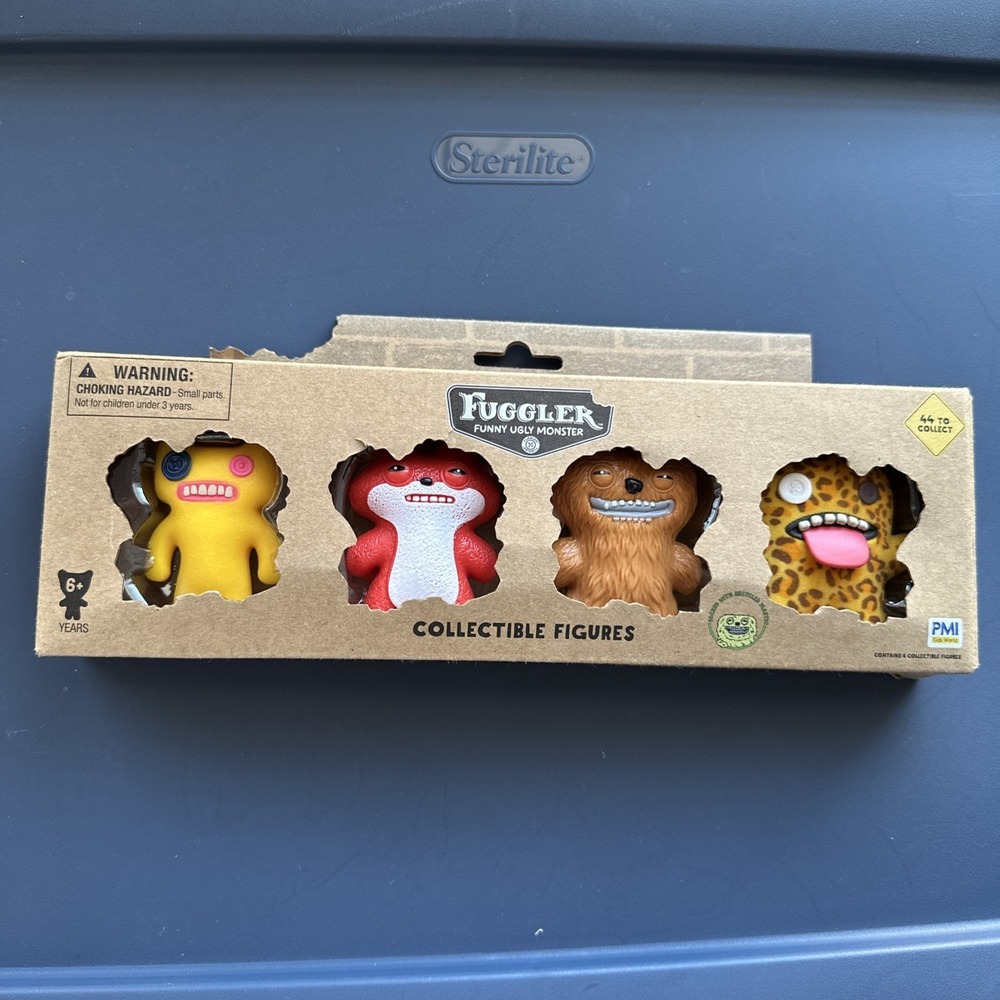 New In Box Fuggler Funny Ugly Monster Collectible 4 Pack